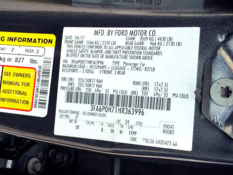 2017 Ford Fusion SE