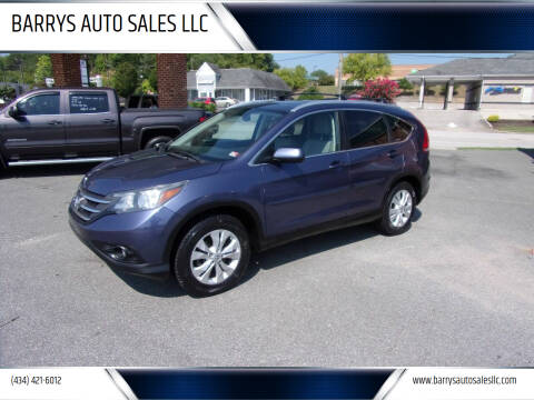 2012 Honda CR-V for sale at BARRYS AUTO SALES LLC in Danville VA
