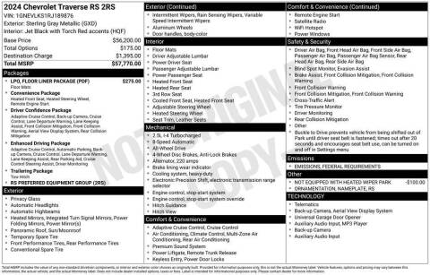 2024 Chevrolet Traverse RS
