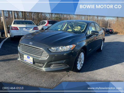 2015 Ford Fusion Hybrid for sale at Bowie Motor Co in Bowie MD
