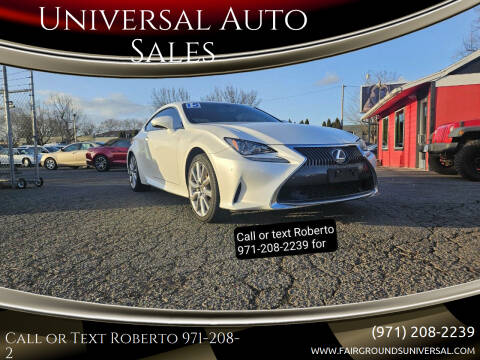 2015 Lexus RC 350 for sale at Universal Auto Sales in Salem OR