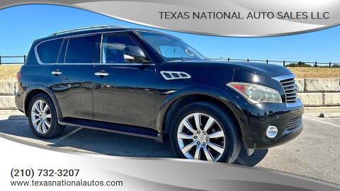 2013 Infiniti QX56 for sale at Texas National Auto Sales LLC in San Antonio TX