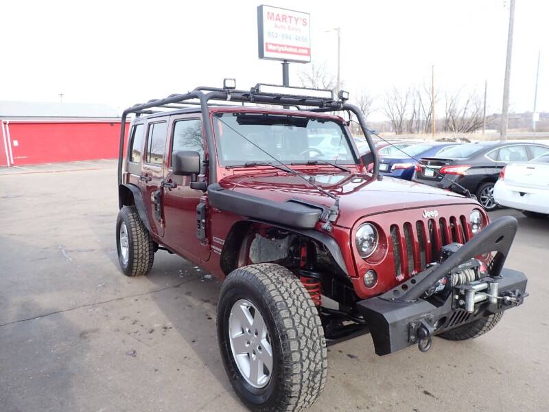 2010 Jeep Wrangler Unlimited for sale at Marty's Auto Sales in Savage MN
