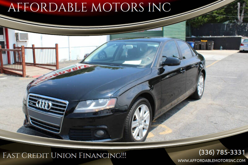 2011 Audi A4 for sale at AFFORDABLE MOTORS INC in Winston Salem NC