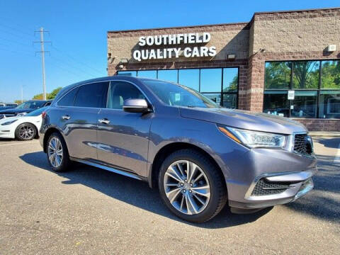 2018 Acura MDX for sale at SOUTHFIELD QUALITY CARS in Detroit MI