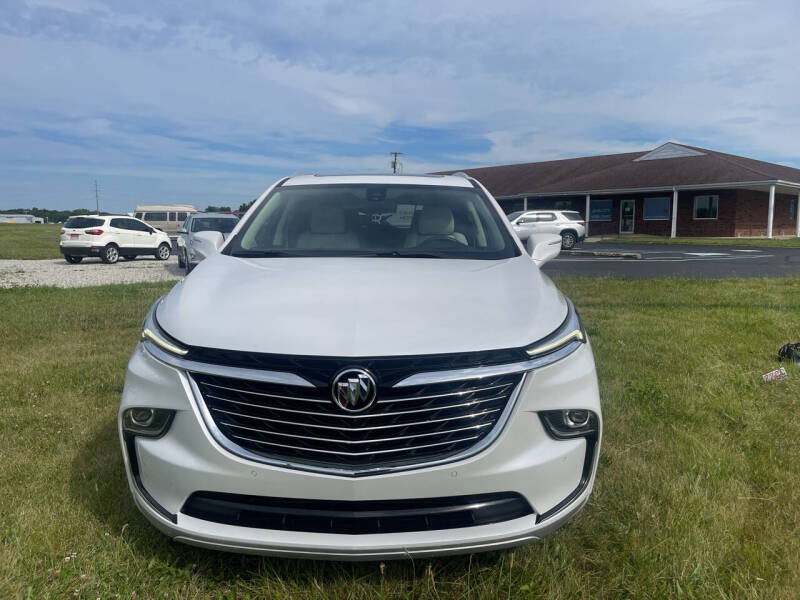 Used 2023 Buick Enclave Premium with VIN 5GAEVBKW9PJ121698 for sale in Daleville, IN