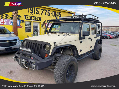 2012 Jeep Wrangler Unlimited for sale at Escar Auto - 9809 Montana Ave Lot in El Paso TX