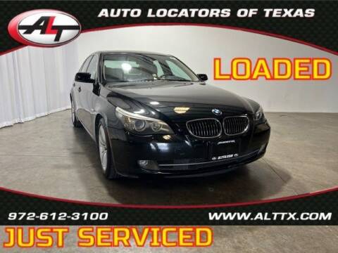 2010 BMW 5 Series for sale at AUTO LOCATORS OF TEXAS in Plano TX