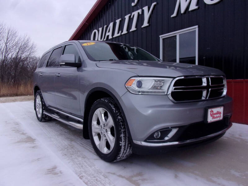 2015 Dodge Durango for sale at Quality Motors Inc in Algona IA