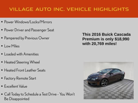 2016 Buick Cascada Premium