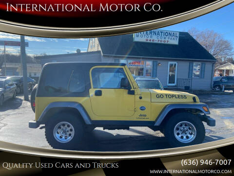 2004 Jeep Wrangler for sale at International Motor Co. in Saint Charles MO