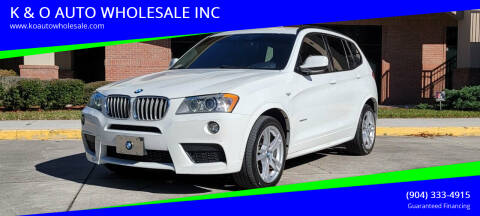 2014 BMW X3 for sale at K & O AUTO WHOLESALE INC in Jacksonville FL