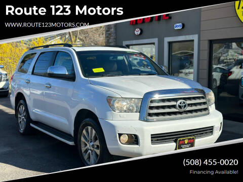 2014 Toyota Sequoia for sale at Route 123 Motors in Norton MA
