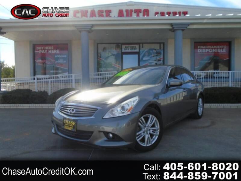 2013 Infiniti G37 Sedan for sale at Chase Auto Credit in Oklahoma City OK