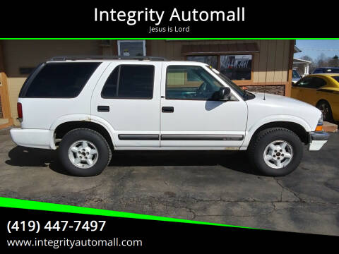 2000 Chevrolet Blazer for sale at Integrity Automall in Tiffin OH