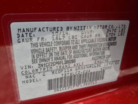 2015 Nissan Versa Note S Plus