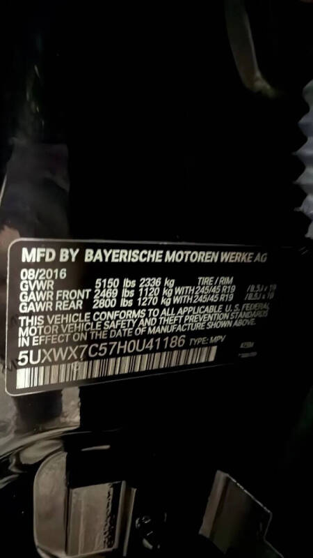 2017 BMW X3 xDrive35i