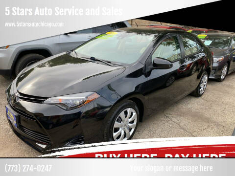 2017 Toyota Corolla for sale at 5 Stars Auto Service and Sales in Chicago IL