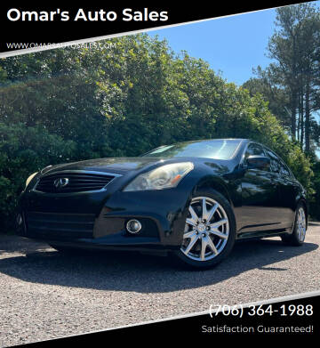 2013 Infiniti G37 Sedan for sale at Omar's Auto Sales in Martinez GA