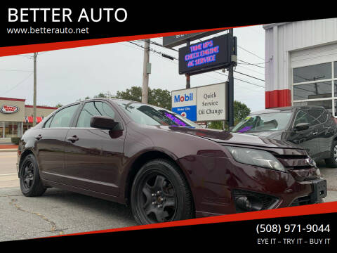 2011 Ford Fusion for sale at BETTER AUTO in Attleboro MA