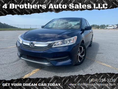 2017 Honda Accord for sale at 4 Brothers Auto Sales LLC in Brookhaven GA