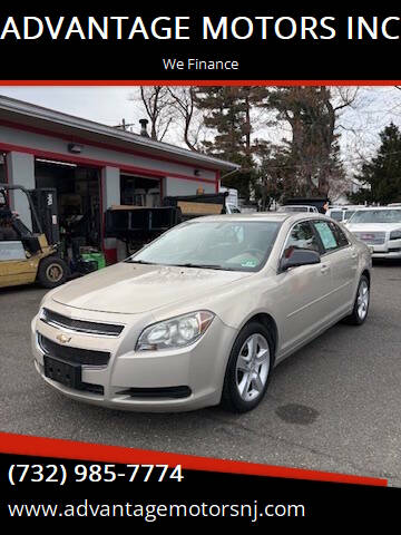 2010 Chevrolet Malibu for sale at ADVANTAGE MOTORS INC in Edison NJ
