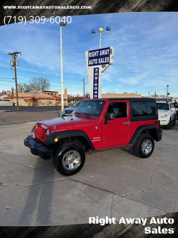 2012 Jeep Wrangler for sale at Right Away Auto Sales in Colorado Springs CO