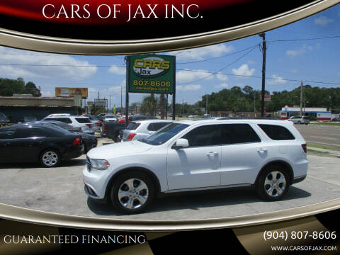 2014 Dodge Durango for sale at CARS OF JAX INC. in Jacksonville FL
