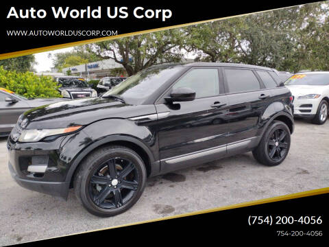 2015 Land Rover Range Rover Evoque for sale at Auto World US Corp in Plantation FL