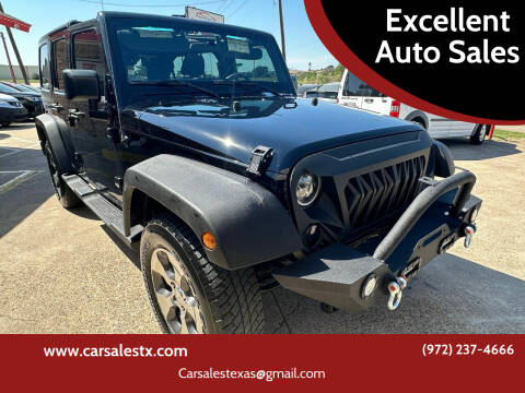2017 Jeep Wrangler Unlimited for sale at Excellent Auto Sales in Grand Prairie TX
