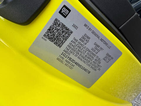 2022 Chevrolet Corvette Stingray