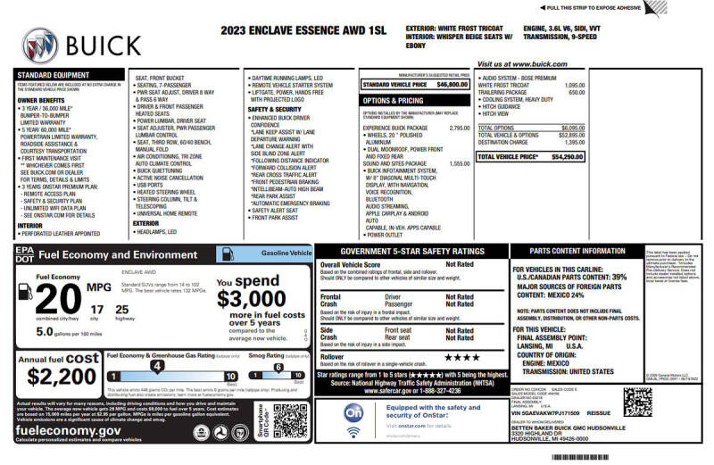 2023 Buick Enclave Essence