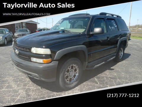 2003 Chevrolet Tahoe for sale at Taylorville Auto Sales in Taylorville IL