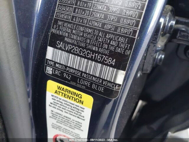 2016 Land Rover Range Rover Evoque