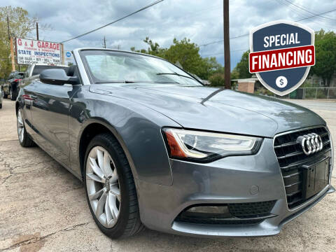 2014 Audi A5 for sale at G&J Car Sales in Houston TX
