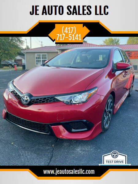 2018 Toyota Corolla iM for sale at JE AUTO SALES LLC in Webb City MO