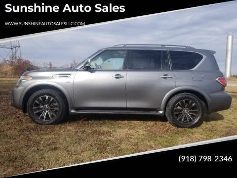 2017 Nissan Armada for sale at Sunshine Auto Sales in Inola OK