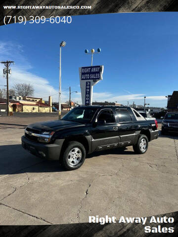 2003 Chevrolet Avalanche for sale at Right Away Auto Sales in Colorado Springs CO