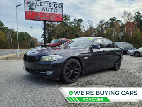 2011 BMW 5 Series for sale at Let's Go Auto in Florence SC