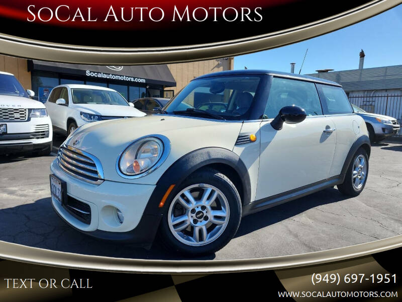 2013 MINI Hardtop for sale at SoCal Auto Motors in Costa Mesa CA