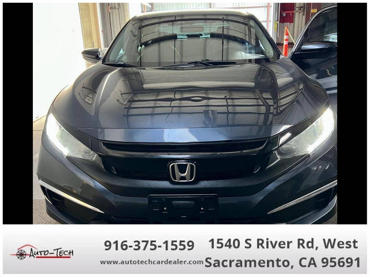 2020 Honda Civic for sale at AUTO-TECH in WEST SACRAMENTO, CA