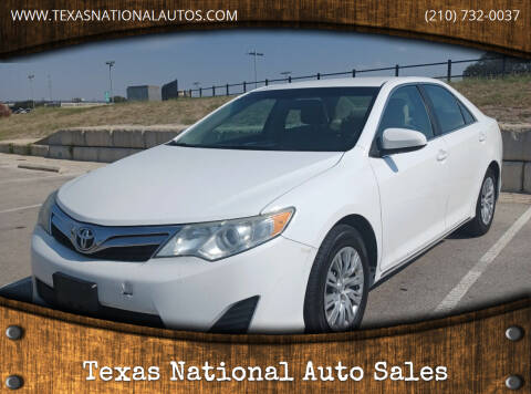 2014 Toyota Camry for sale at Texas National Auto Sales in San Antonio TX