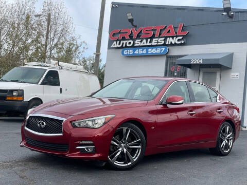 2015 Infiniti Q50 for sale at Crystal Auto Sales Inc in Nashville TN