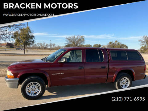 2002 Dodge Dakota for sale at BRACKEN MOTORS in San Antonio TX