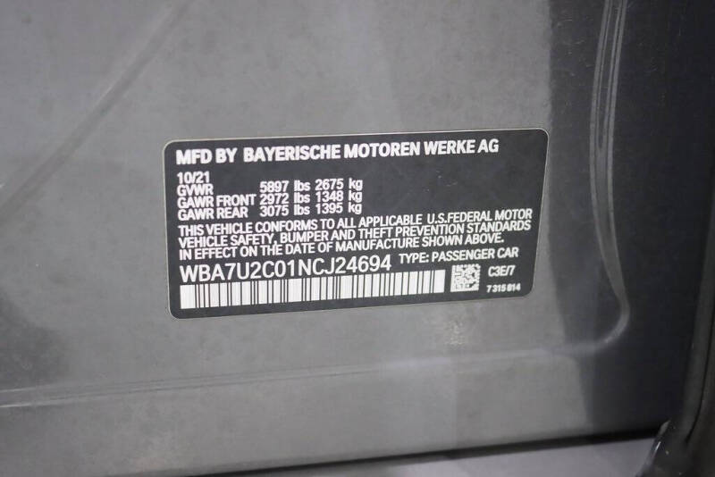 2022 BMW 7 Series 750i xDrive