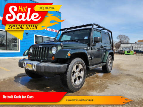 2011 Jeep Wrangler for sale at Detroit Cash for Cars in Warren MI