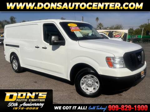 2013 Nissan NV for sale at Dons Auto Center in Fontana CA