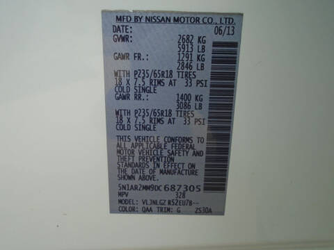 2013 Nissan Pathfinder SL