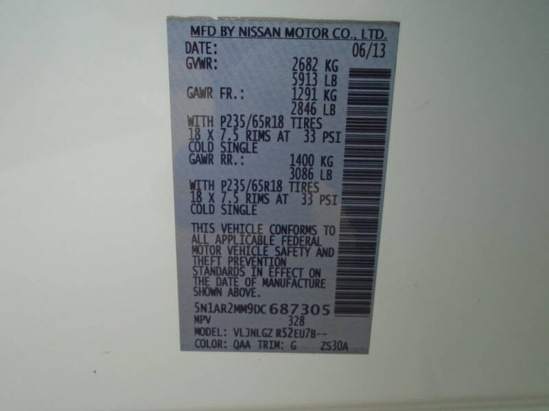 2013 Nissan Pathfinder SL