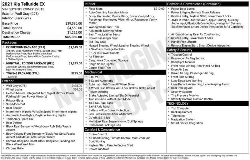 2021 Kia Telluride EX